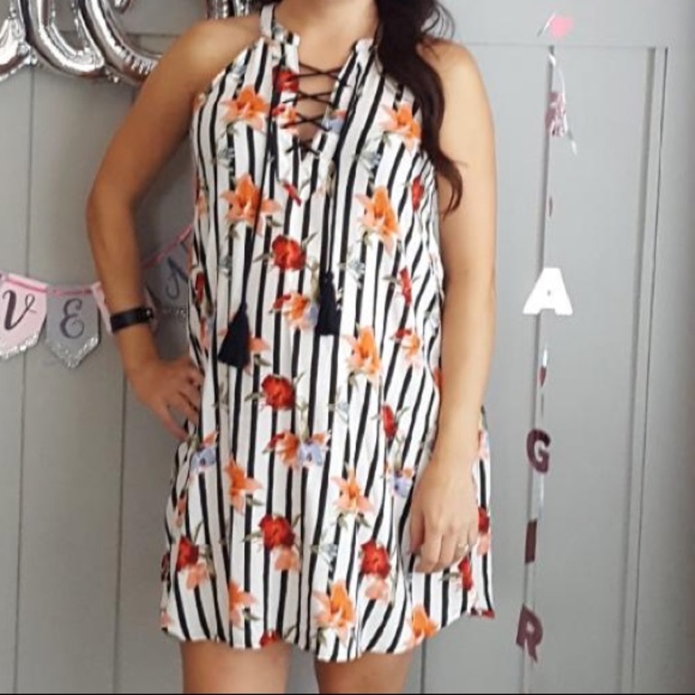 Floral Print Swing Dress